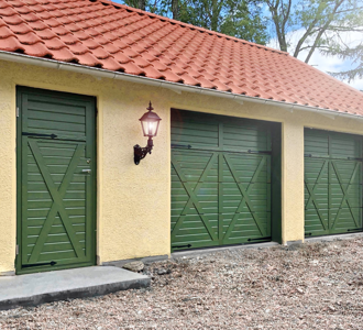 Grön Port + Dörr